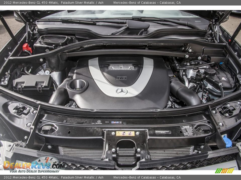 2012 Mercedes-Benz GL 450 4Matic Paladium Silver Metallic / Ash Photo #9