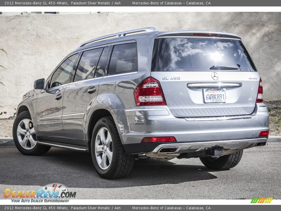 2012 Mercedes-Benz GL 450 4Matic Paladium Silver Metallic / Ash Photo #10