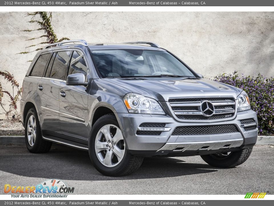 2012 Mercedes-Benz GL 450 4Matic Paladium Silver Metallic / Ash Photo #11