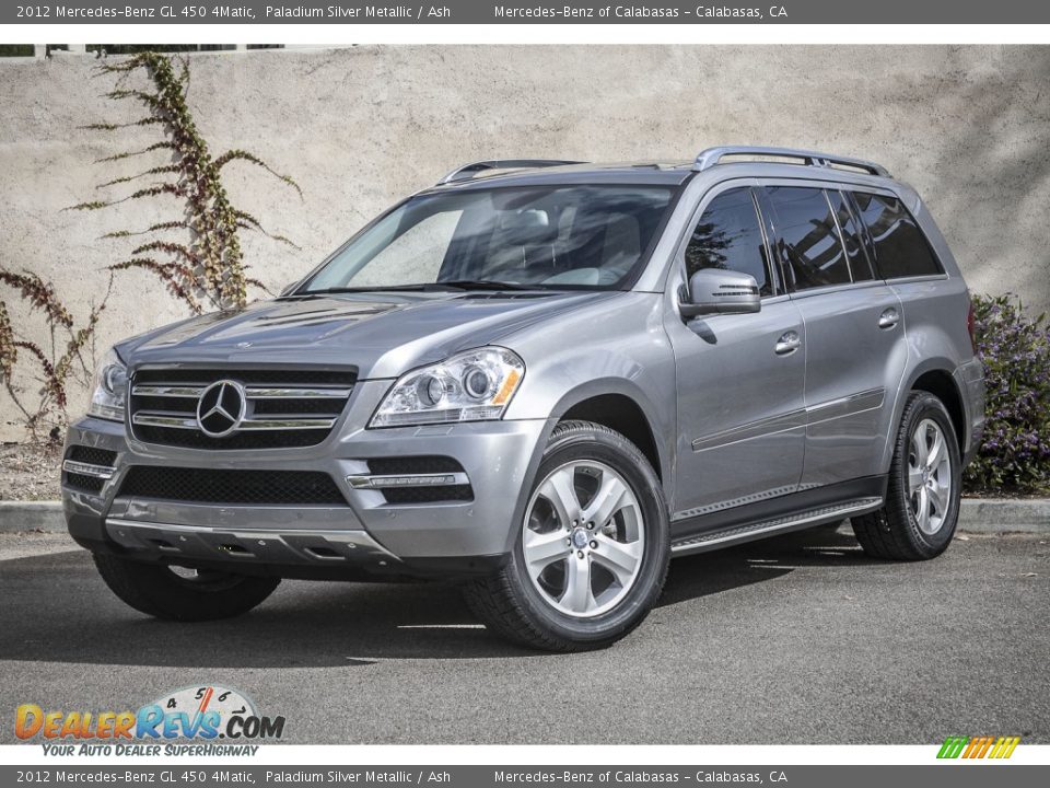 2012 Mercedes-Benz GL 450 4Matic Paladium Silver Metallic / Ash Photo #12
