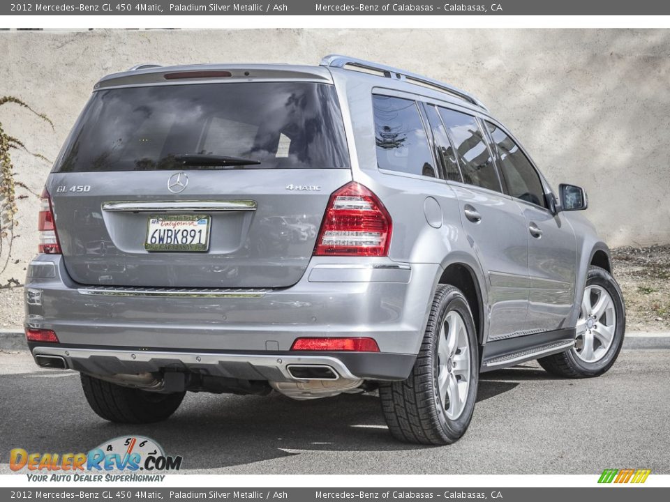 2012 Mercedes-Benz GL 450 4Matic Paladium Silver Metallic / Ash Photo #13