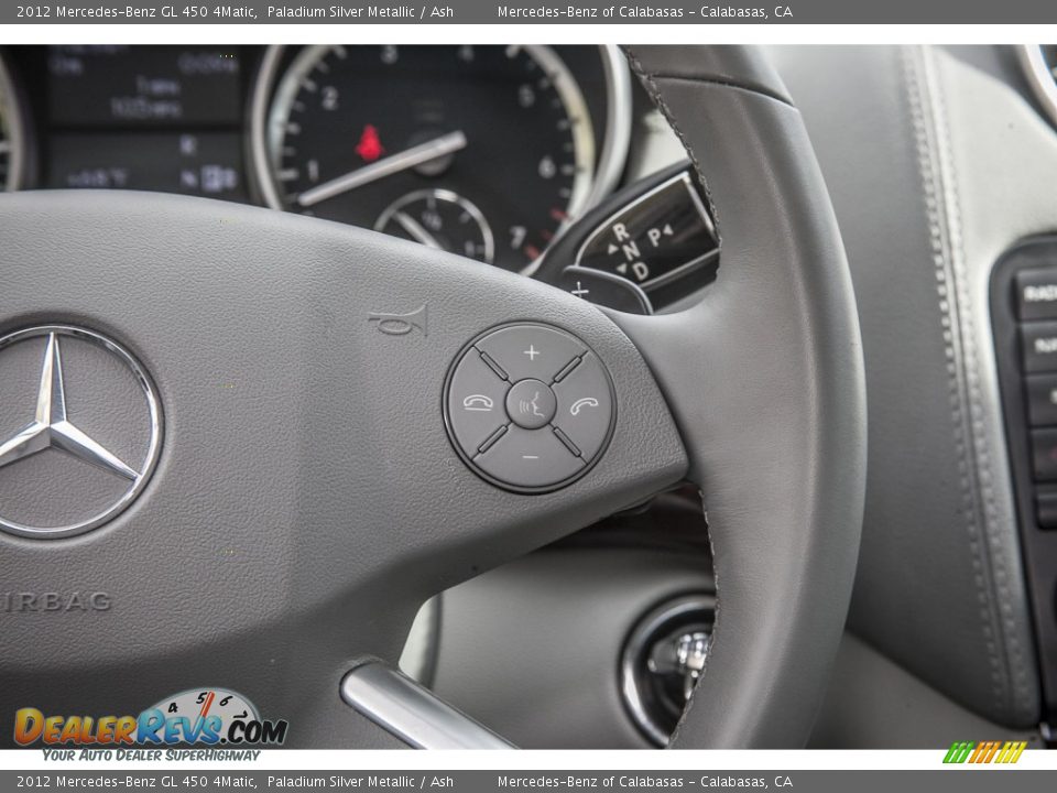 2012 Mercedes-Benz GL 450 4Matic Paladium Silver Metallic / Ash Photo #15
