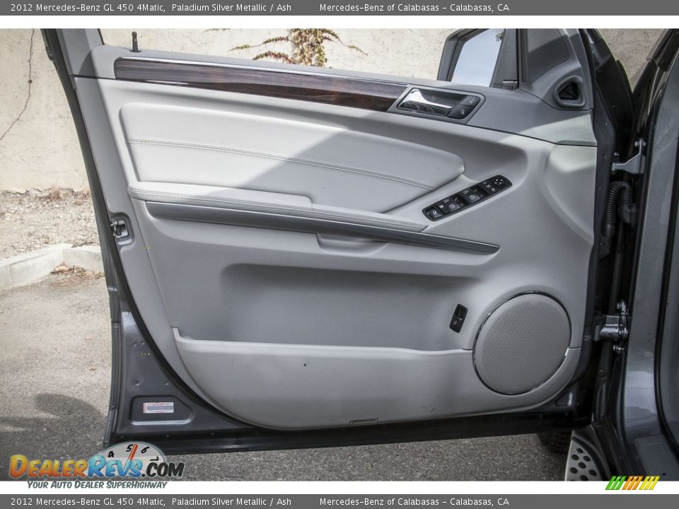 2012 Mercedes-Benz GL 450 4Matic Paladium Silver Metallic / Ash Photo #18