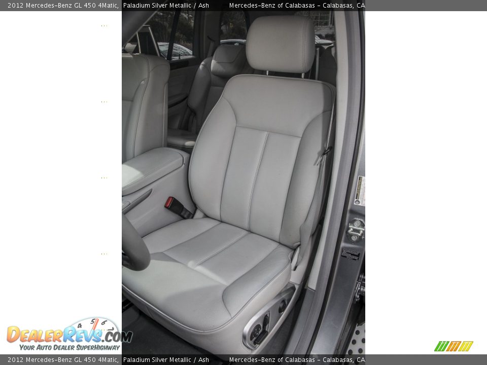 2012 Mercedes-Benz GL 450 4Matic Paladium Silver Metallic / Ash Photo #20