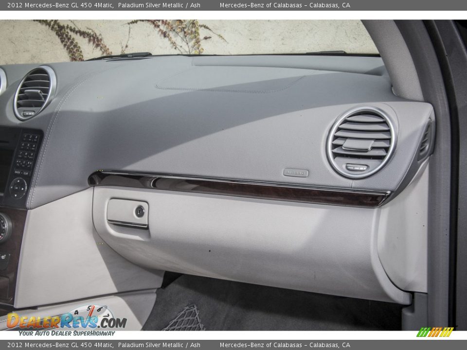 2012 Mercedes-Benz GL 450 4Matic Paladium Silver Metallic / Ash Photo #21