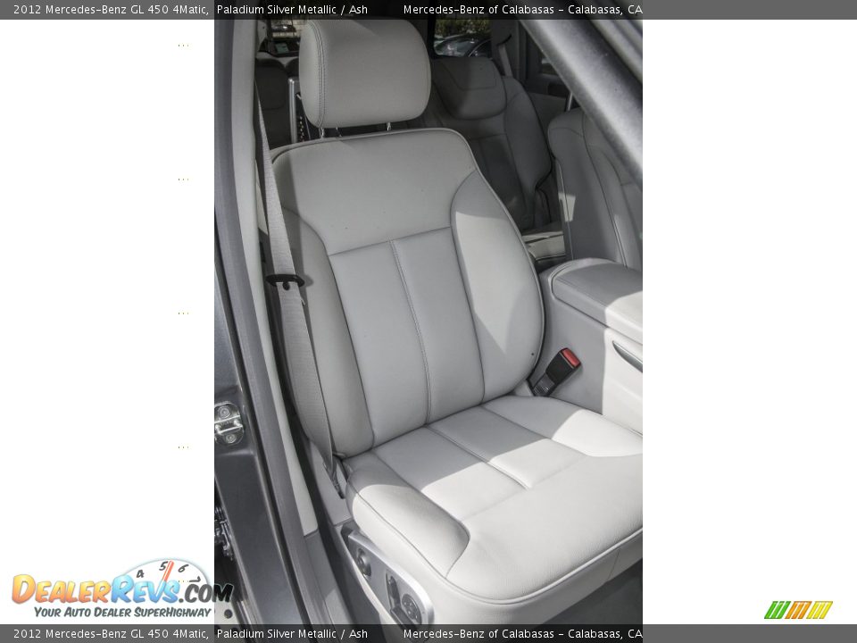2012 Mercedes-Benz GL 450 4Matic Paladium Silver Metallic / Ash Photo #24