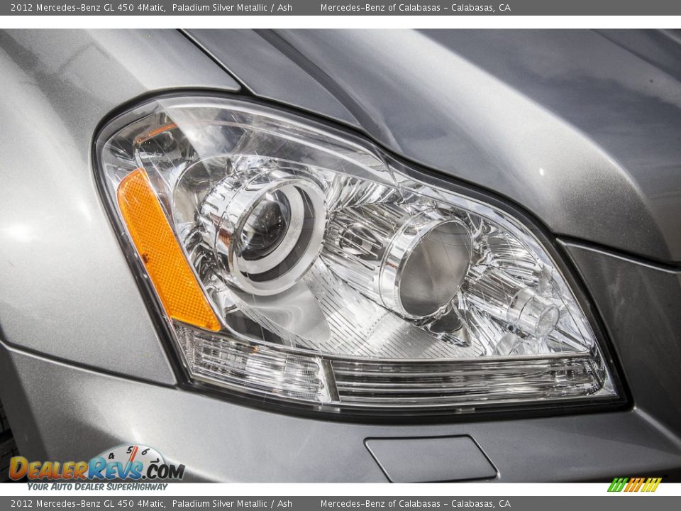 2012 Mercedes-Benz GL 450 4Matic Paladium Silver Metallic / Ash Photo #26