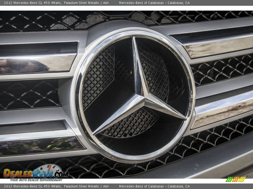 2012 Mercedes-Benz GL 450 4Matic Paladium Silver Metallic / Ash Photo #27