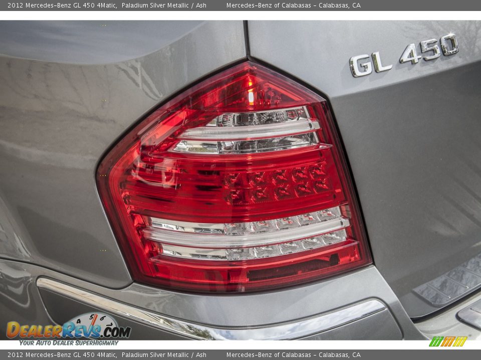 2012 Mercedes-Benz GL 450 4Matic Paladium Silver Metallic / Ash Photo #28