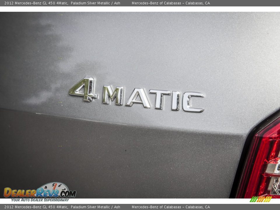 2012 Mercedes-Benz GL 450 4Matic Paladium Silver Metallic / Ash Photo #30
