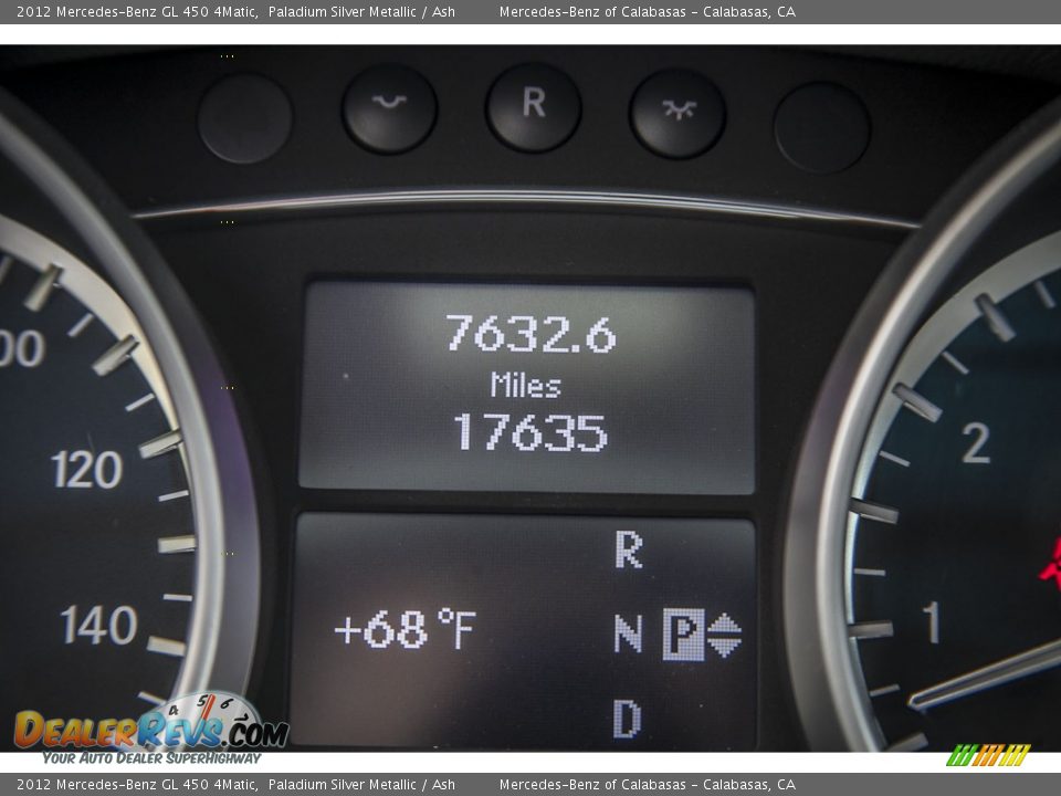 2012 Mercedes-Benz GL 450 4Matic Paladium Silver Metallic / Ash Photo #31