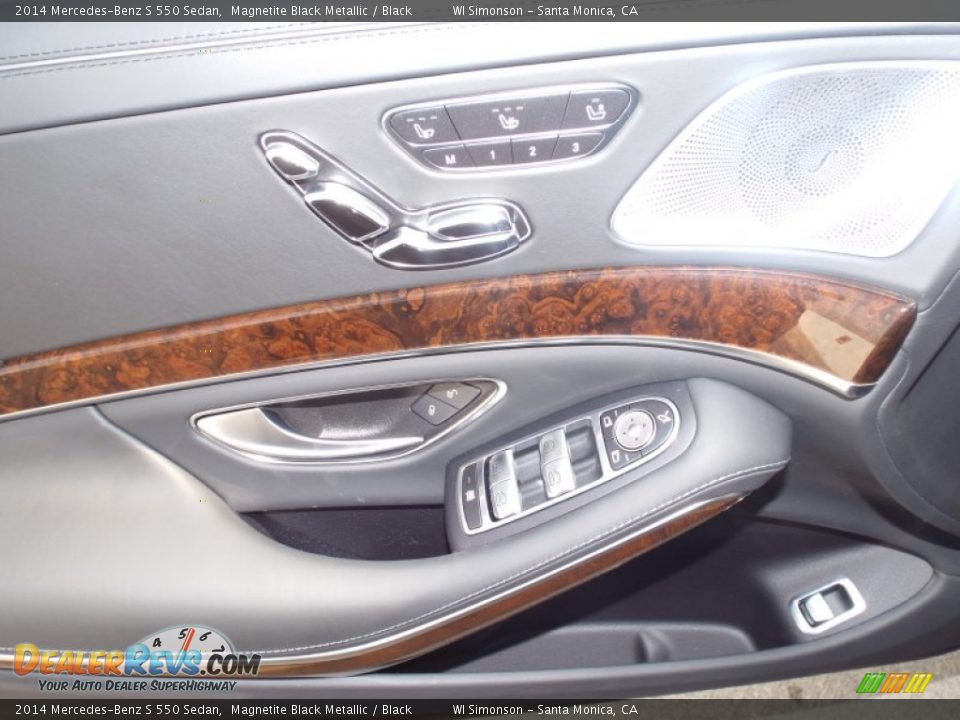 2014 Mercedes-Benz S 550 Sedan Magnetite Black Metallic / Black Photo #6