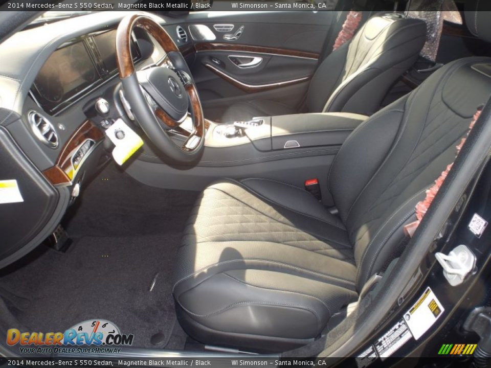 2014 Mercedes-Benz S 550 Sedan Magnetite Black Metallic / Black Photo #7