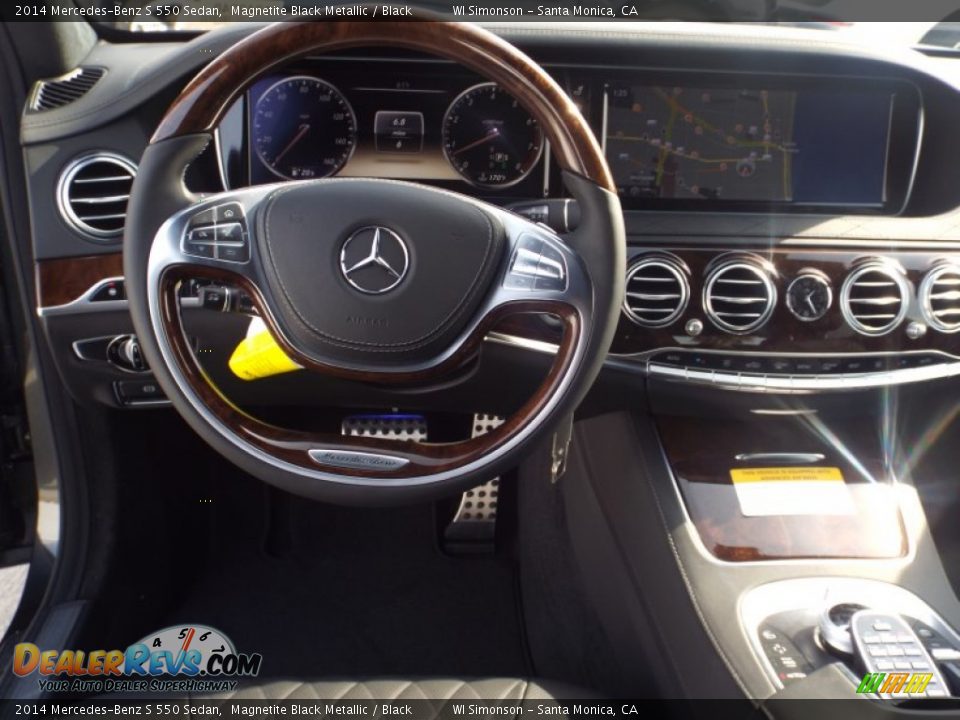 2014 Mercedes-Benz S 550 Sedan Magnetite Black Metallic / Black Photo #9