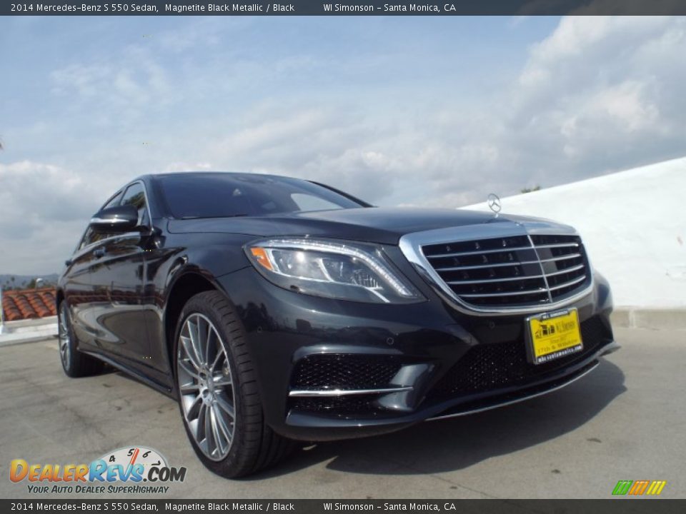 2014 Mercedes-Benz S 550 Sedan Magnetite Black Metallic / Black Photo #11