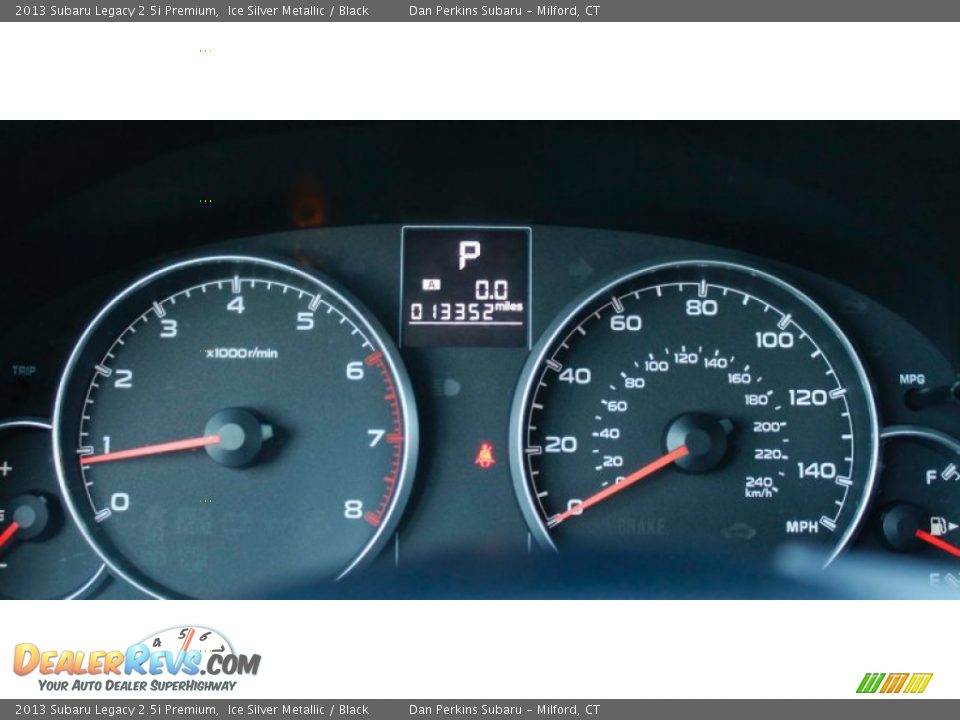 2013 Subaru Legacy 2.5i Premium Ice Silver Metallic / Black Photo #14