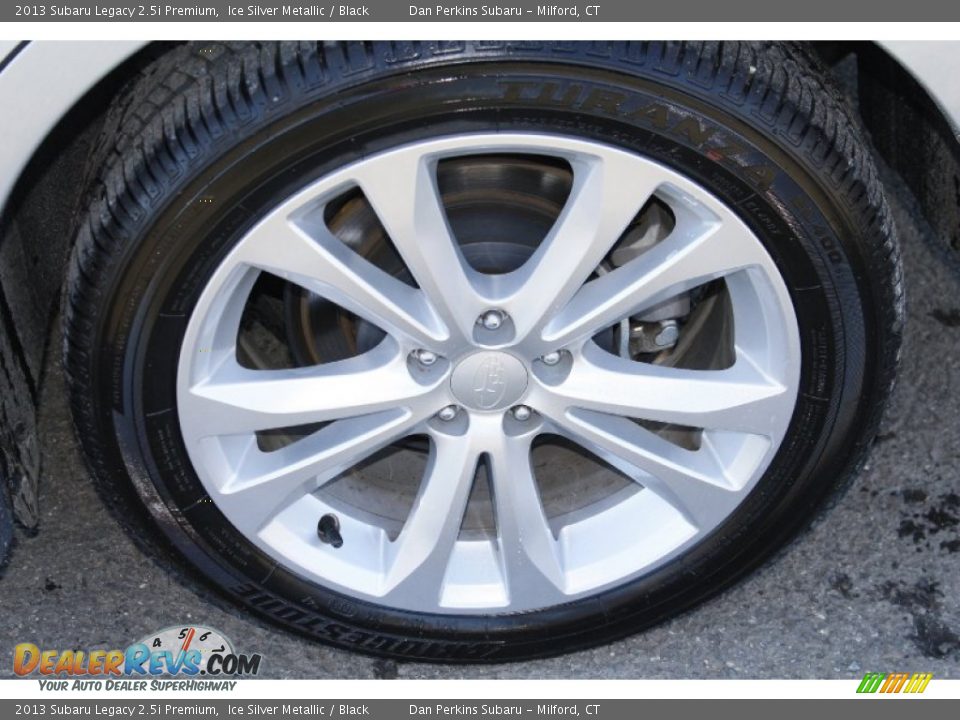 2013 Subaru Legacy 2.5i Premium Ice Silver Metallic / Black Photo #22