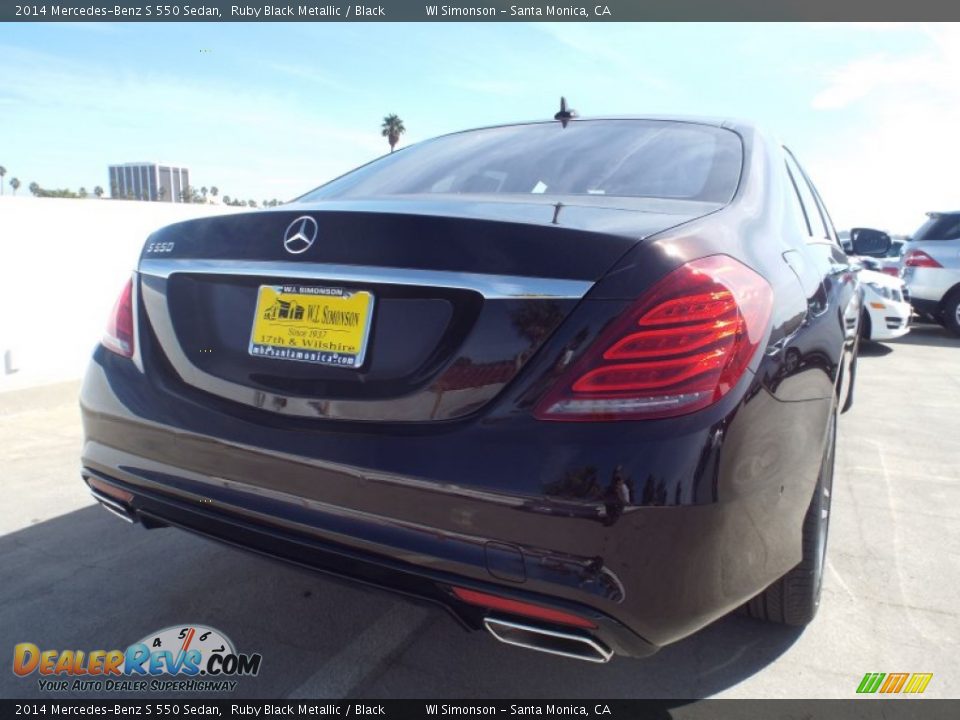 2014 Mercedes-Benz S 550 Sedan Ruby Black Metallic / Black Photo #4