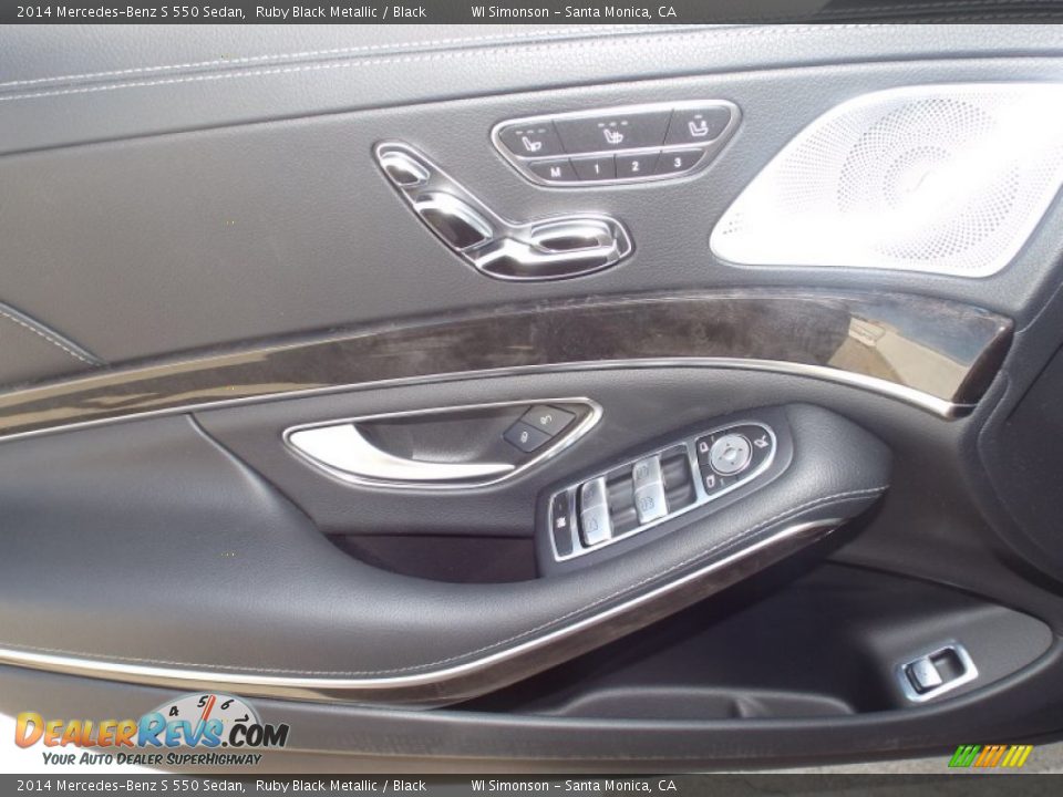 2014 Mercedes-Benz S 550 Sedan Ruby Black Metallic / Black Photo #6