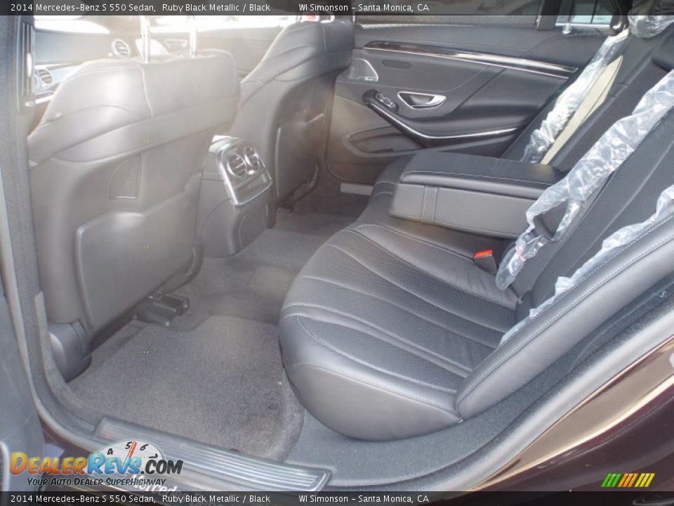 2014 Mercedes-Benz S 550 Sedan Ruby Black Metallic / Black Photo #8