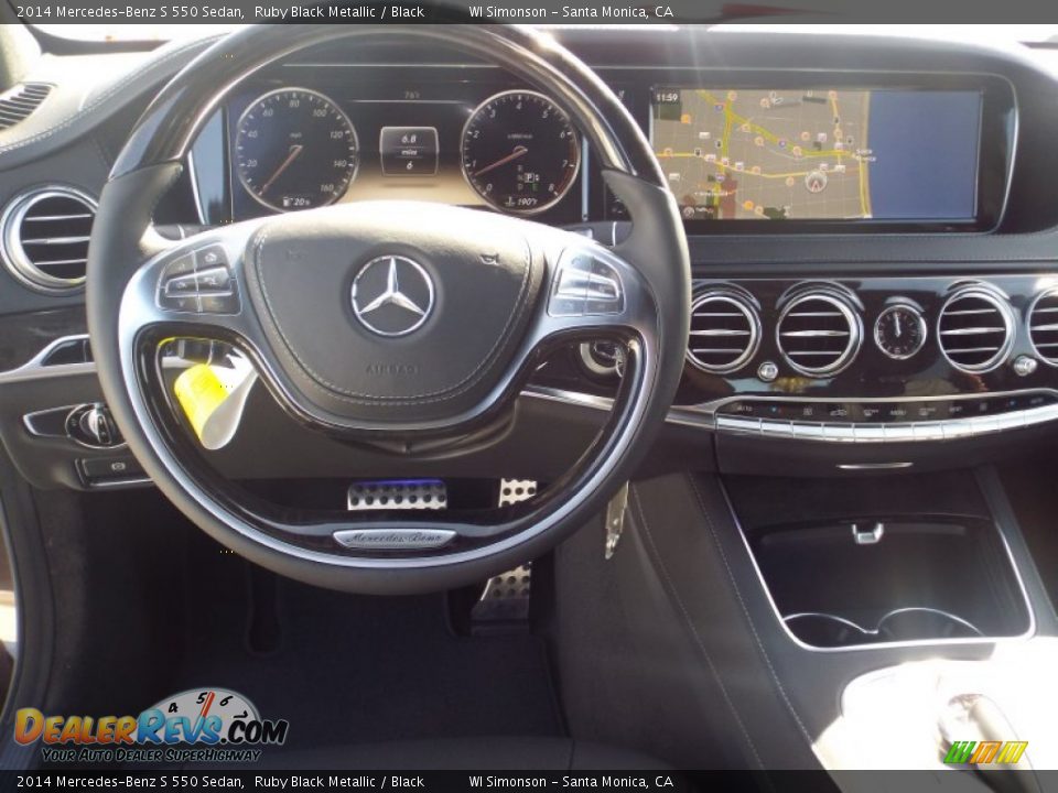 2014 Mercedes-Benz S 550 Sedan Ruby Black Metallic / Black Photo #9