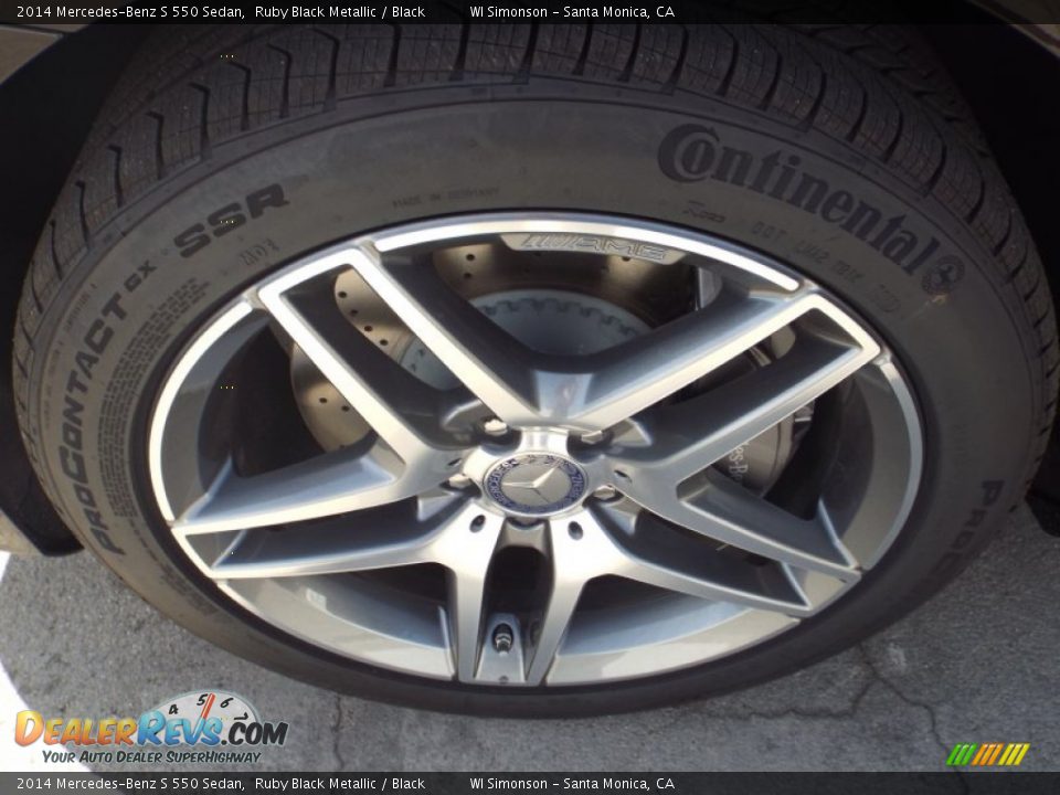 2014 Mercedes-Benz S 550 Sedan Ruby Black Metallic / Black Photo #10