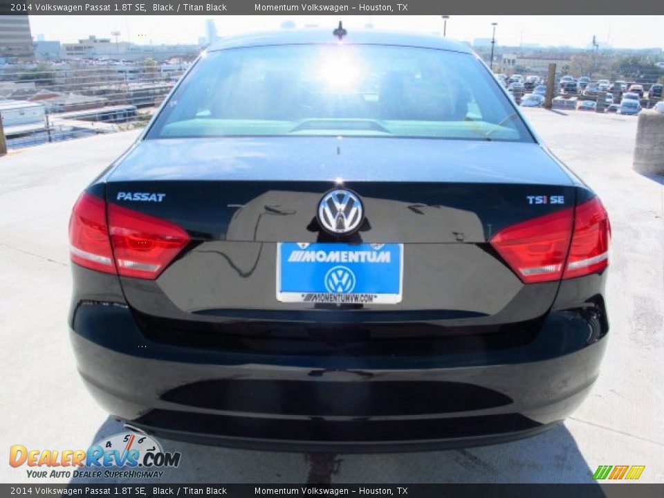 2014 Volkswagen Passat 1.8T SE Black / Titan Black Photo #5