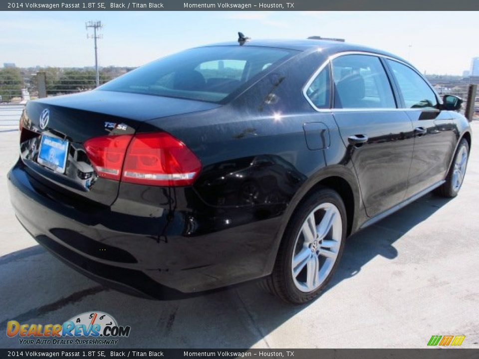 2014 Volkswagen Passat 1.8T SE Black / Titan Black Photo #6