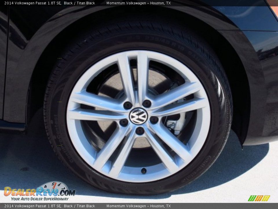 2014 Volkswagen Passat 1.8T SE Black / Titan Black Photo #7
