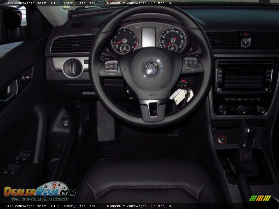 2014 Volkswagen Passat 1.8T SE Black / Titan Black Photo #14
