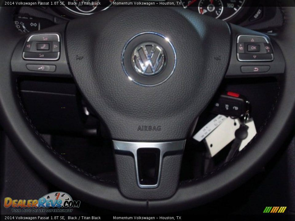 2014 Volkswagen Passat 1.8T SE Black / Titan Black Photo #19