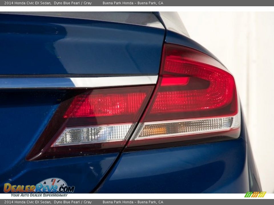 2014 Honda Civic EX Sedan Dyno Blue Pearl / Gray Photo #3