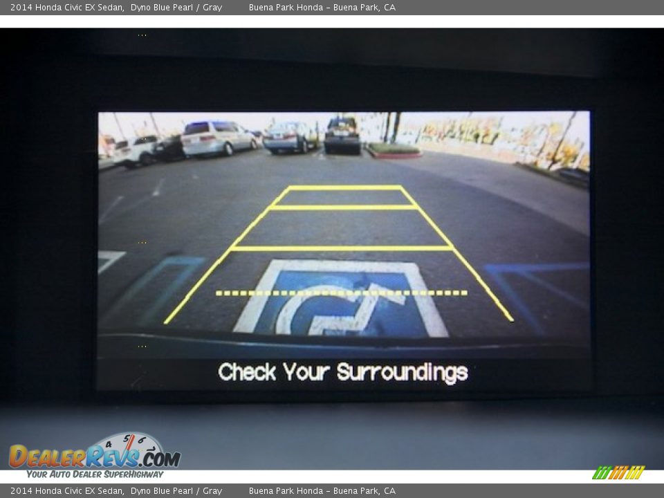 2014 Honda Civic EX Sedan Dyno Blue Pearl / Gray Photo #7