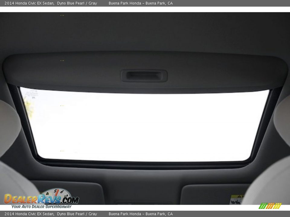 2014 Honda Civic EX Sedan Dyno Blue Pearl / Gray Photo #14