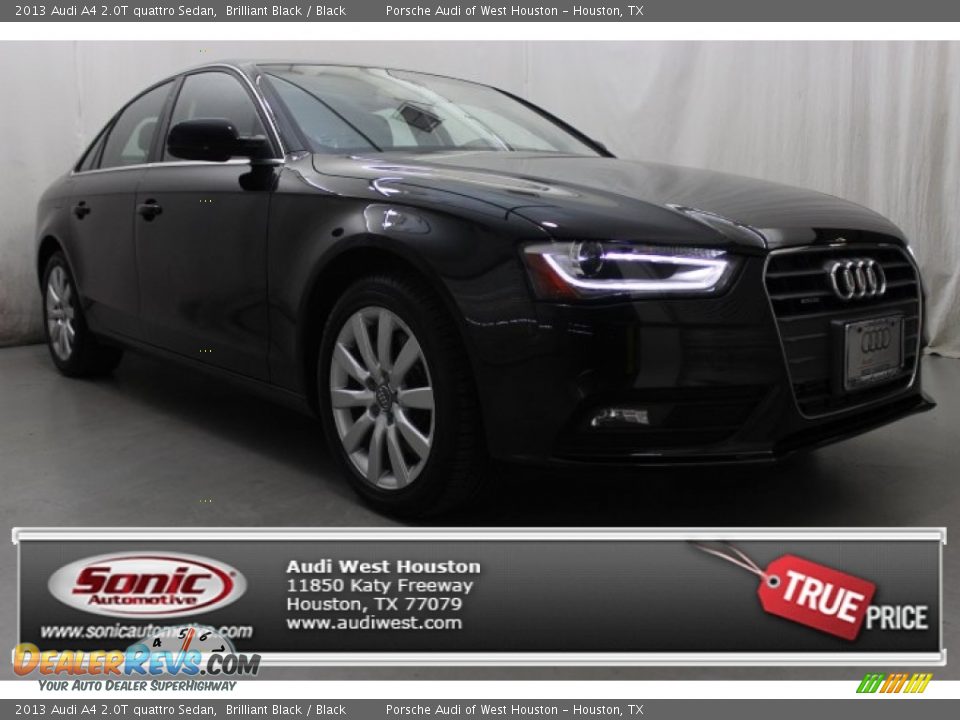 2013 Audi A4 2.0T quattro Sedan Brilliant Black / Black Photo #1