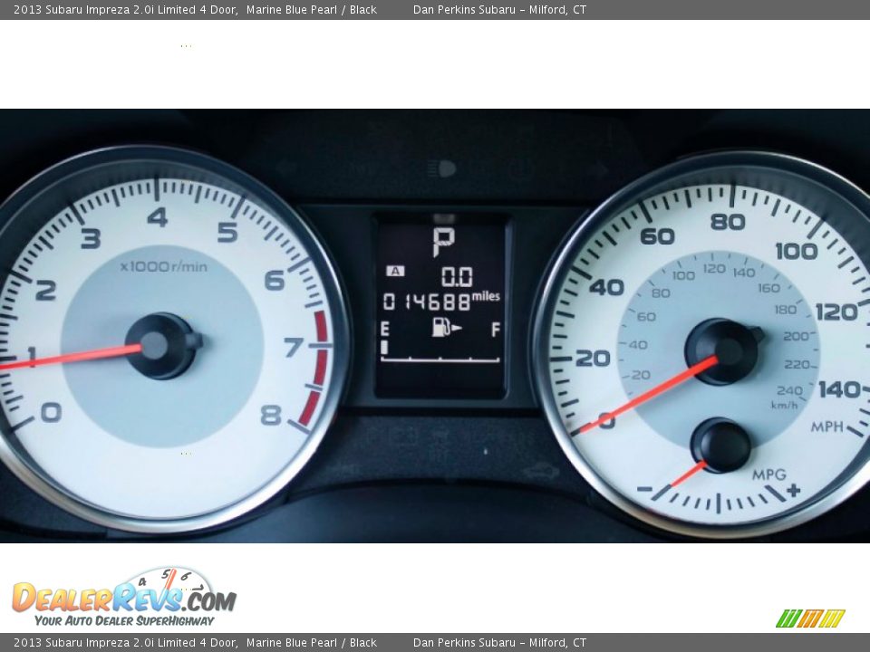 2013 Subaru Impreza 2.0i Limited 4 Door Marine Blue Pearl / Black Photo #13