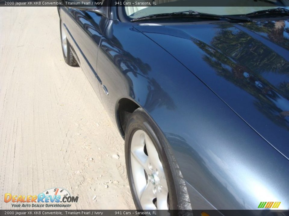 2000 Jaguar XK XK8 Convertible Titanium Pearl / Ivory Photo #9