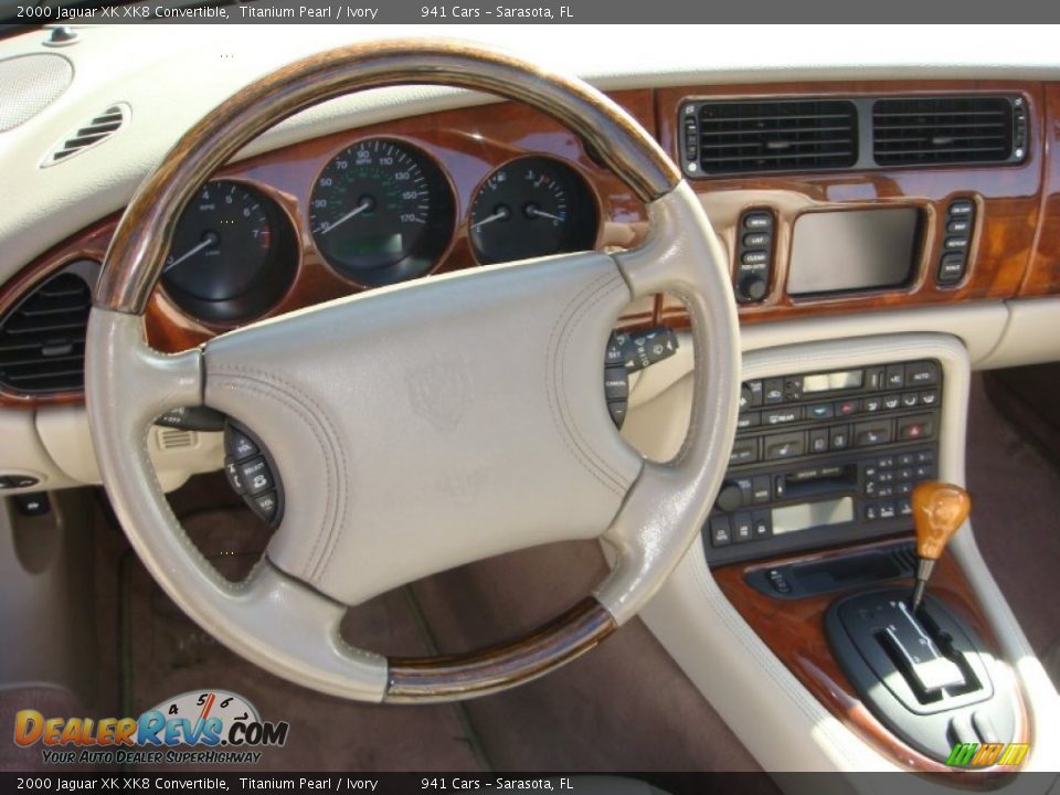 2000 Jaguar XK XK8 Convertible Titanium Pearl / Ivory Photo #12