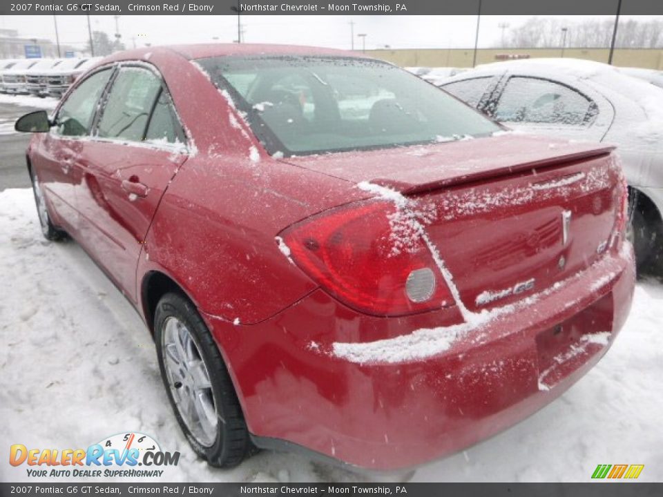 2007 Pontiac G6 GT Sedan Crimson Red / Ebony Photo #2