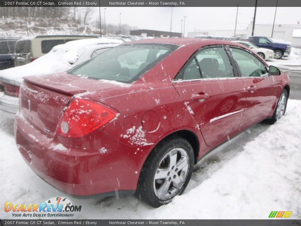 2007 Pontiac G6 GT Sedan Crimson Red / Ebony Photo #3