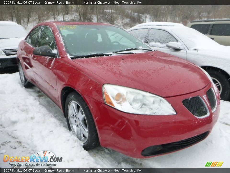 2007 Pontiac G6 GT Sedan Crimson Red / Ebony Photo #4