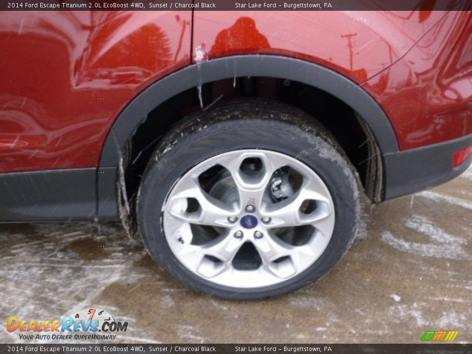 2014 Ford Escape Titanium 2.0L EcoBoost 4WD Sunset / Charcoal Black Photo #8