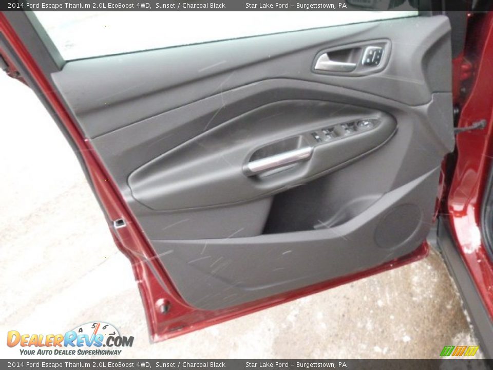 2014 Ford Escape Titanium 2.0L EcoBoost 4WD Sunset / Charcoal Black Photo #10