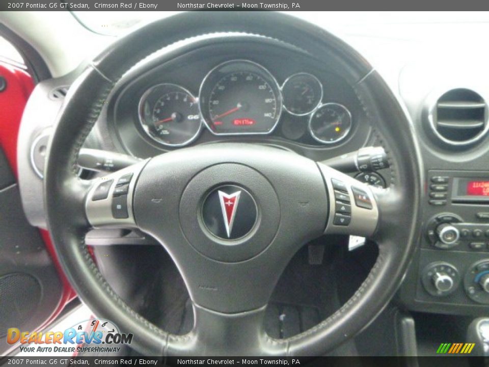 2007 Pontiac G6 GT Sedan Crimson Red / Ebony Photo #12