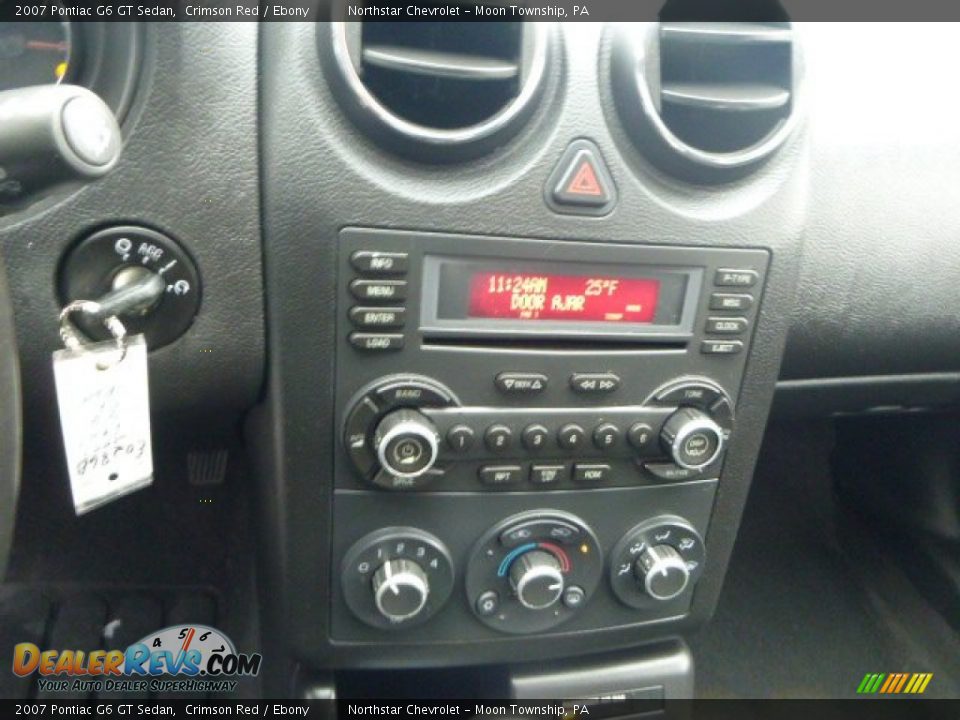 2007 Pontiac G6 GT Sedan Crimson Red / Ebony Photo #13