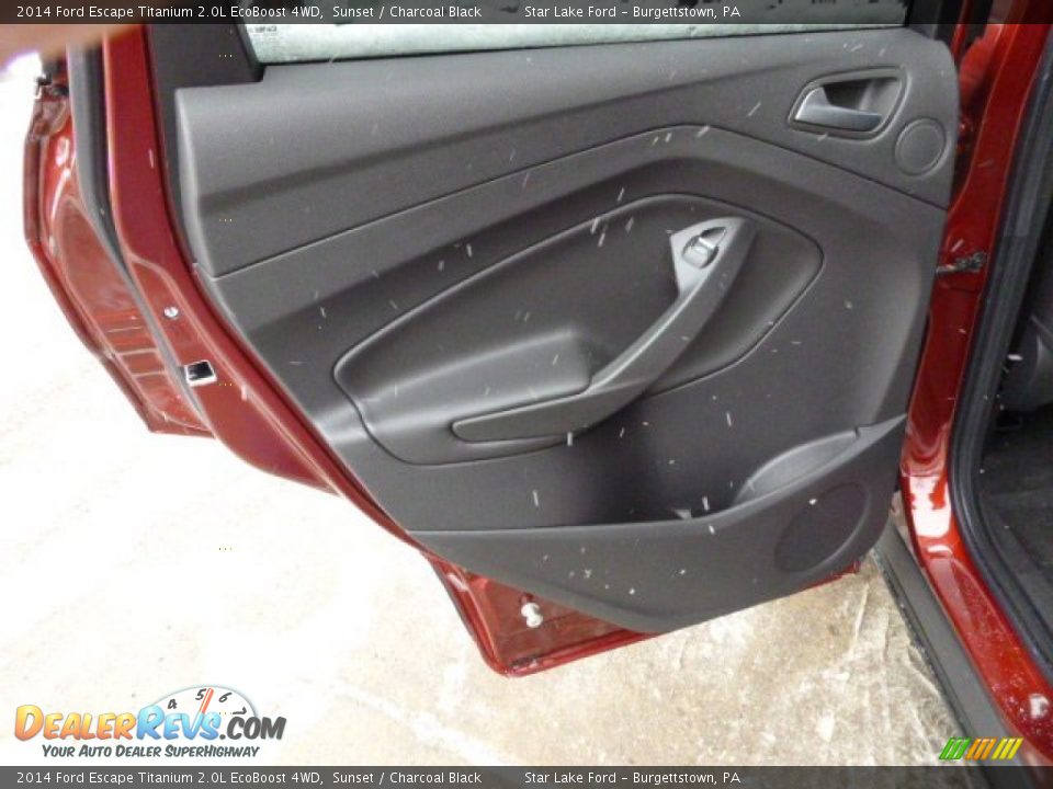 2014 Ford Escape Titanium 2.0L EcoBoost 4WD Sunset / Charcoal Black Photo #12