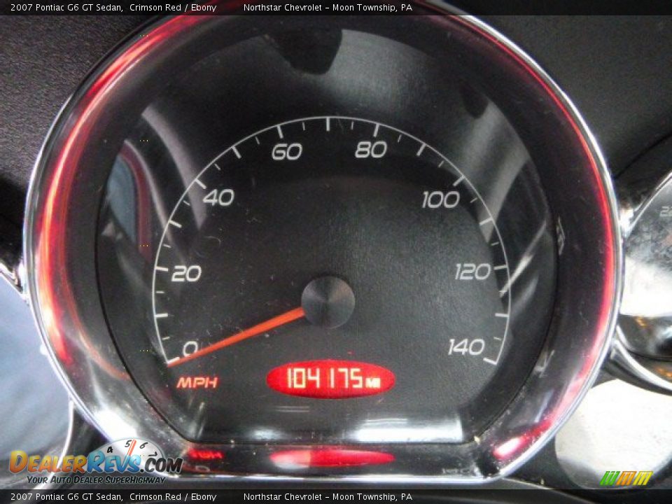 2007 Pontiac G6 GT Sedan Crimson Red / Ebony Photo #15