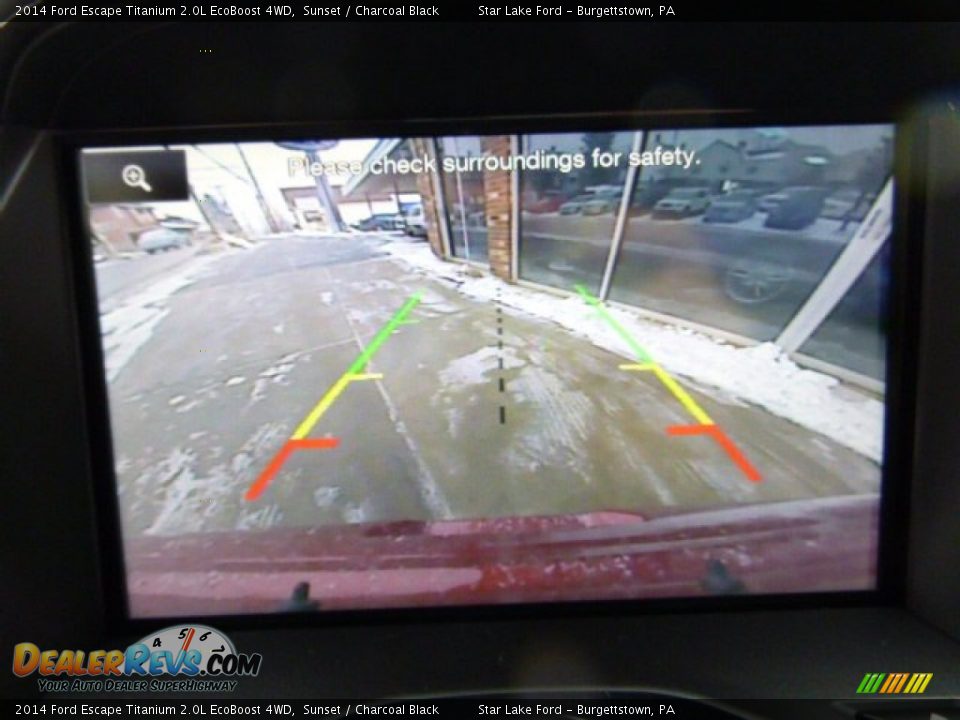 2014 Ford Escape Titanium 2.0L EcoBoost 4WD Sunset / Charcoal Black Photo #16