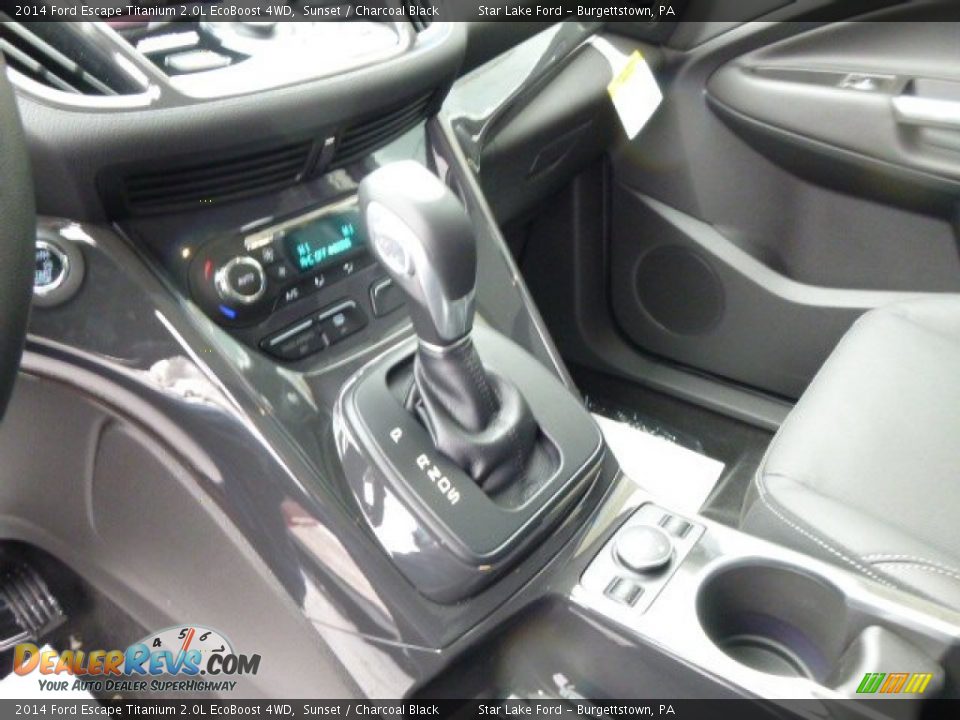 2014 Ford Escape Titanium 2.0L EcoBoost 4WD Sunset / Charcoal Black Photo #17