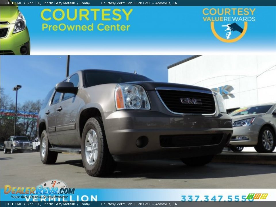 2011 GMC Yukon SLE Storm Gray Metallic / Ebony Photo #1